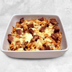 Baked Fusilli Beef Arrabiata Pasta