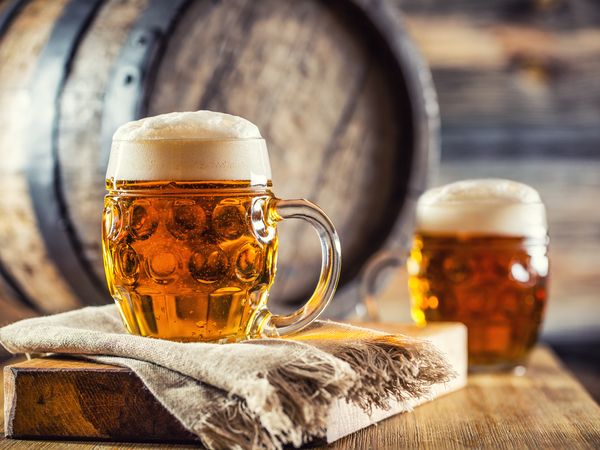 Čepované pivo U sadu