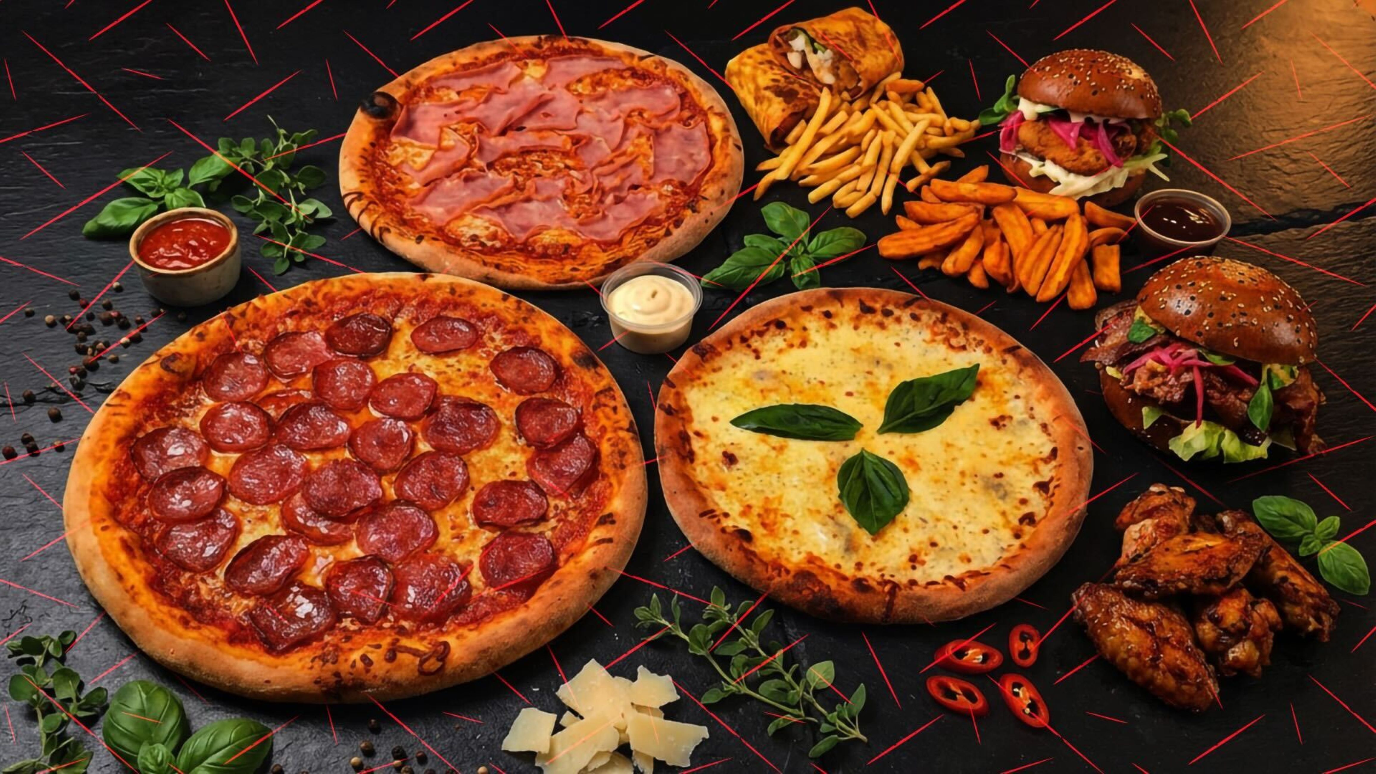 Masakr!!! Pizza vs Burger vendor logo