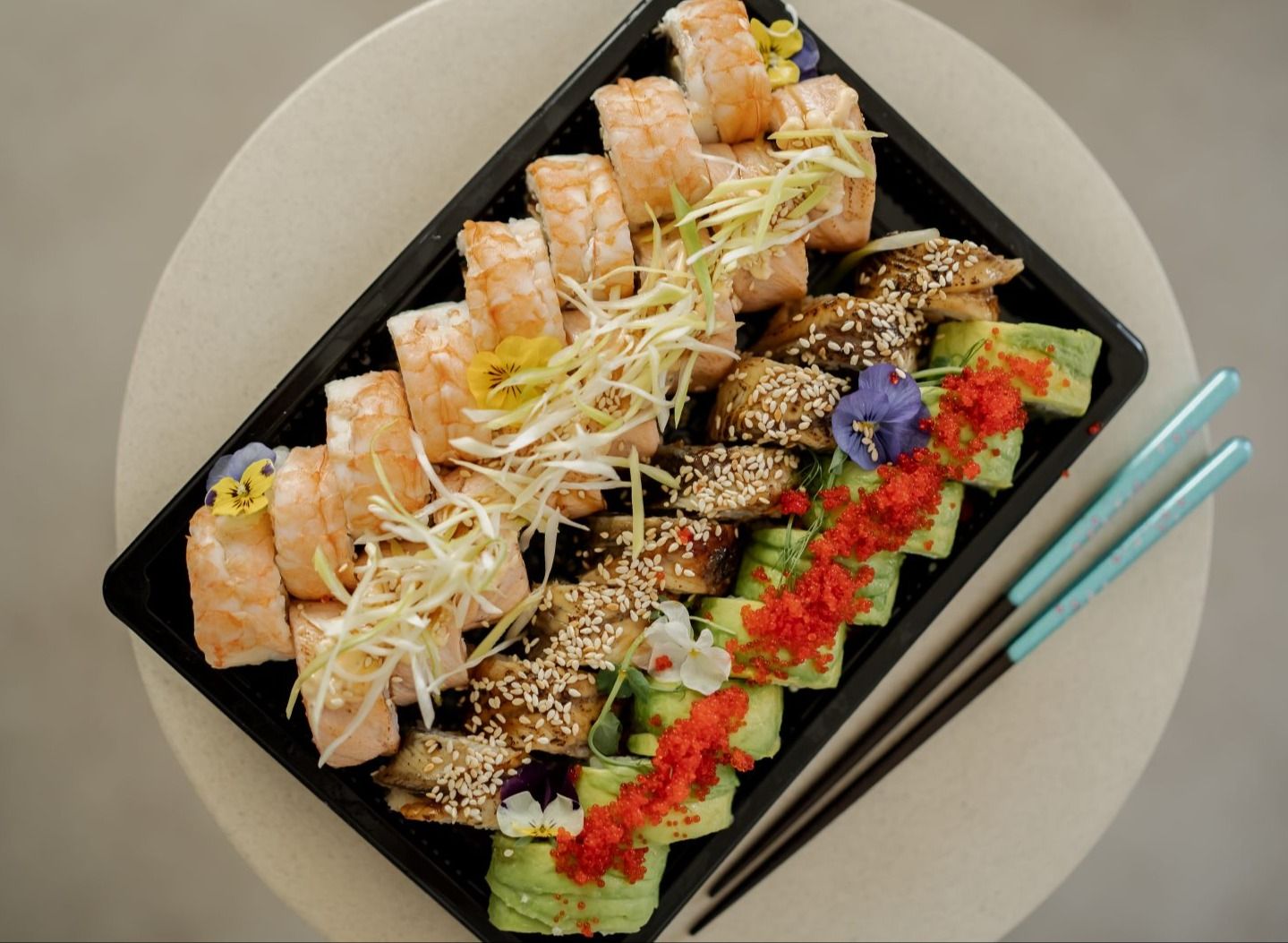 Asaki sushi vendor logo