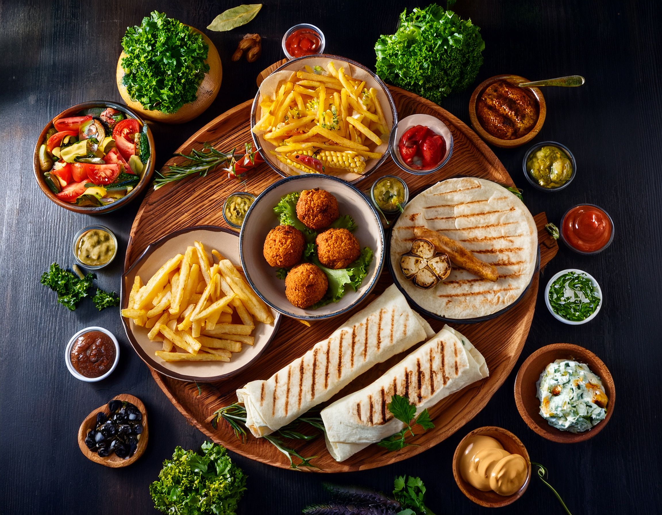 Friendly bistro & kebab vendor logo