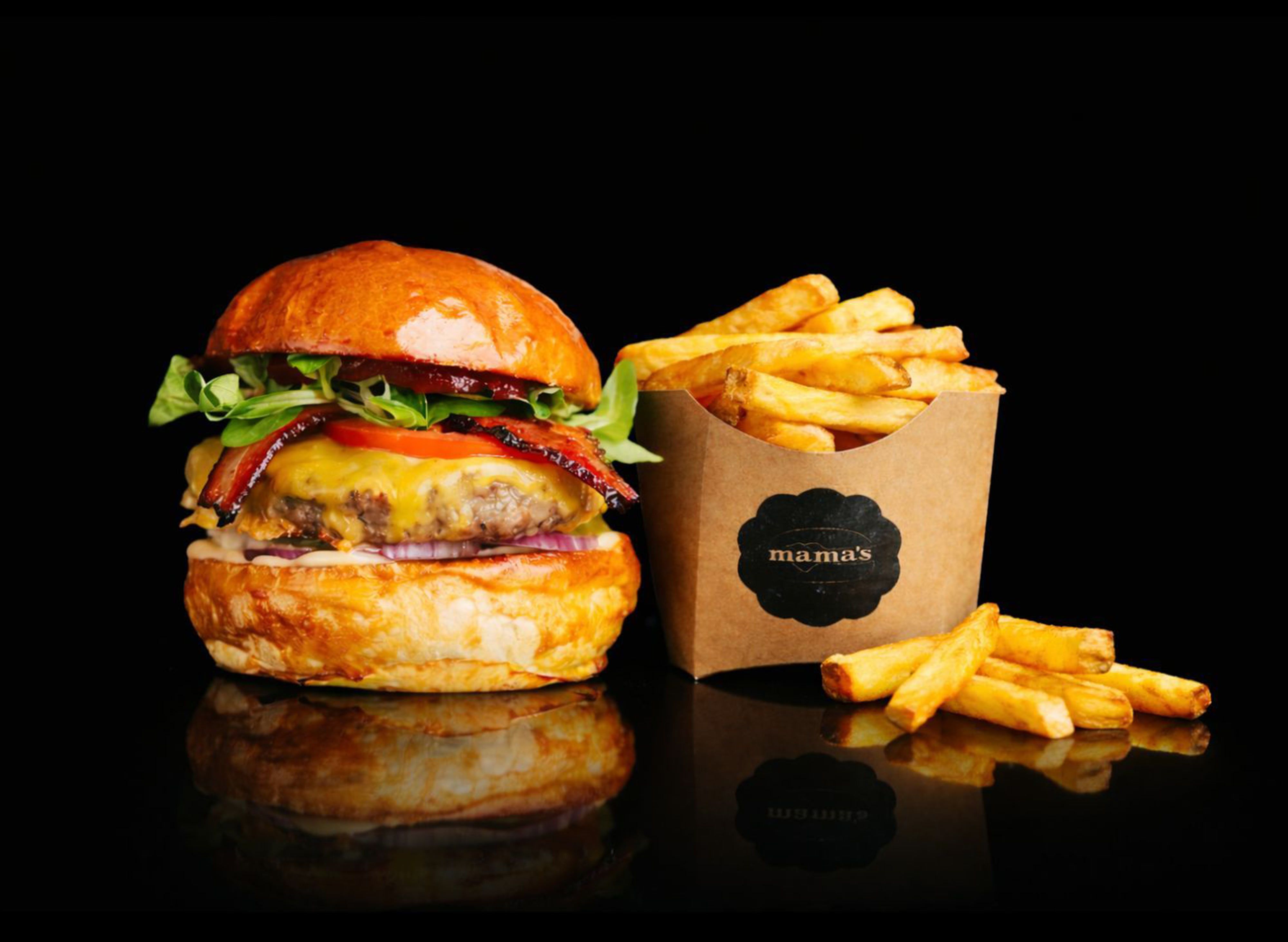 Mama's Burger vendor logo
