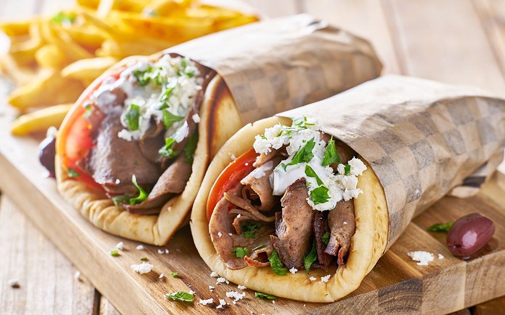 Řecký gyros vendor logo