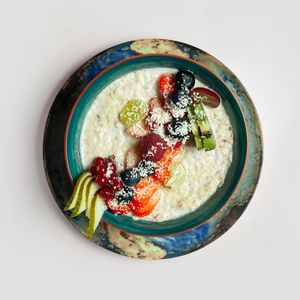 Porridge with vegetable milk