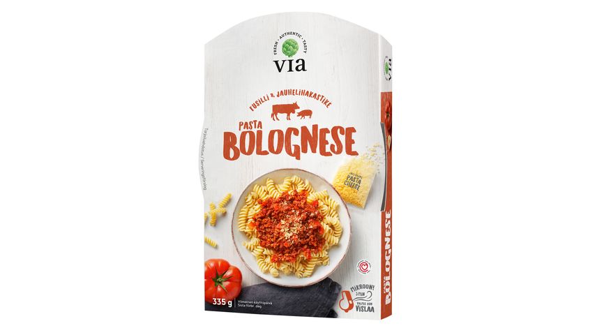 Via Pasta Bolognese 335 g delivery from Foodora Market Malmi in