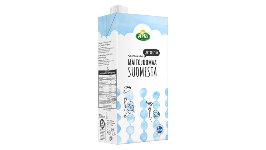 Arla Suomesta Skimmed Milkdrink 1l Lactose Free UHT delivery from Foodora  Market Tampere in