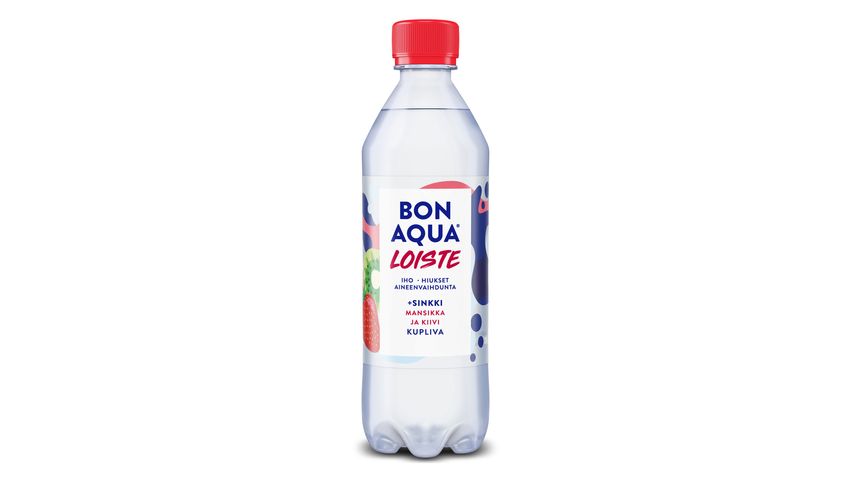 Kivennäisvesi mansikka-kiivi 0,5l Bonaqua kotiinkuljetettuna Foodora Market  Herttoniemi