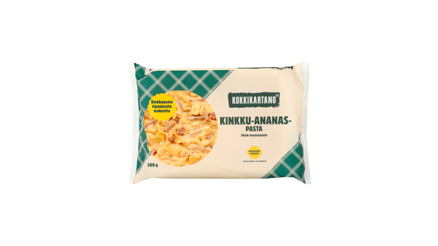 - Kokkikartano Kinkku-ananaspasta 300g kotiinkuljetettuna Foodora Market  Oulu