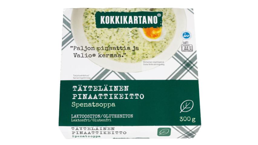 Kokkikartano Spinach soup 300g delivery from Foodora Market Turku in