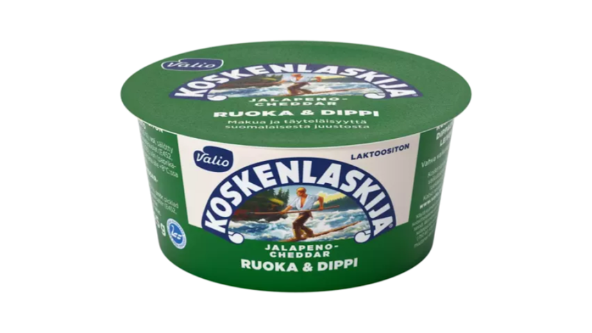 Valio Koskenlaskija Ruoka and Dippi e125 g jalapeno-cheddar lactose free  delivery from Foodora Market Niittykumpu in