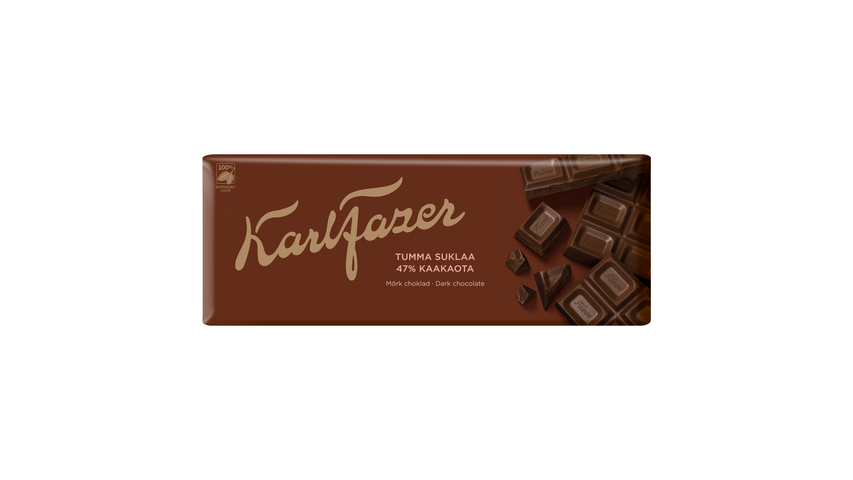 47% dark chocolate tablet 200g Karl Fazer delivery from Foodora Market  Niittykumpu in