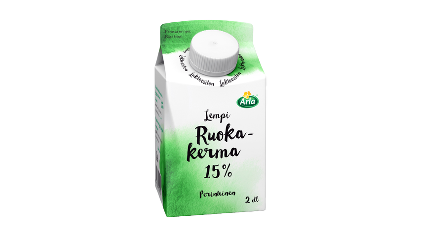 Arla Lempi 2 dl lactose free 15% cooking cream delivery from Foodora Market  Oulu in