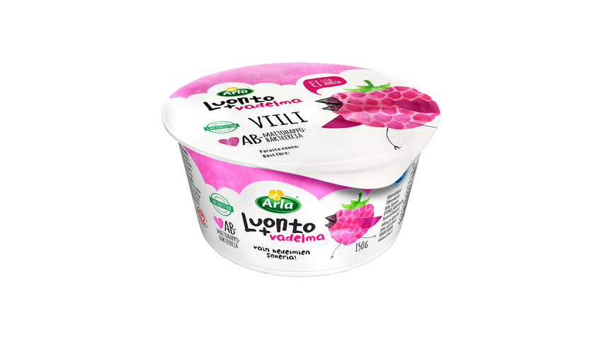 Arla Luonto+ AB raspberry sour milk lactose free 150 g delivery from  Foodora Market Tampere in