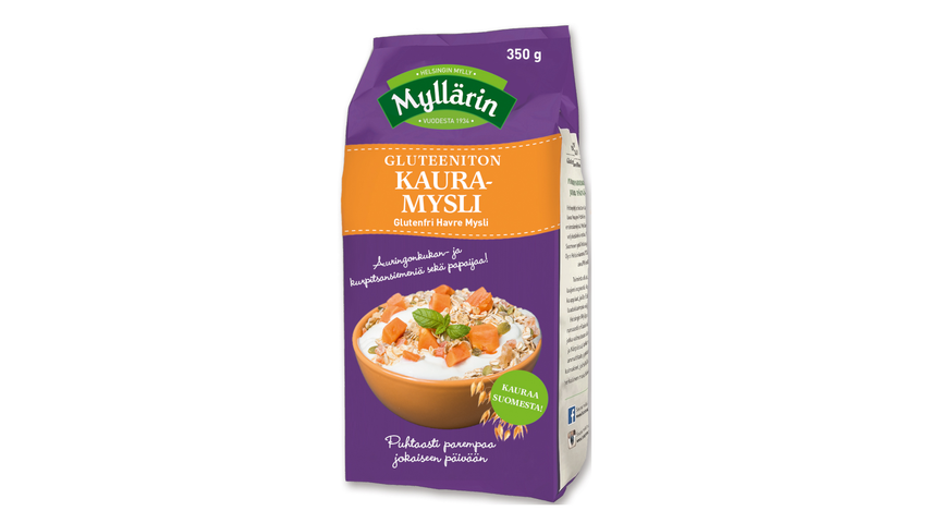 Oat muesli 350g gluten free Myllärin delivery from Foodora Market Pasila in