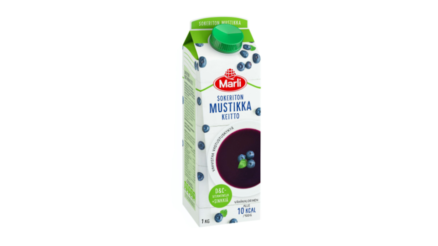 Marli Sugarfee Blueberry soup + D&C vitamins, zinc 1kg delivery from  Foodora Market Niittykumpu in