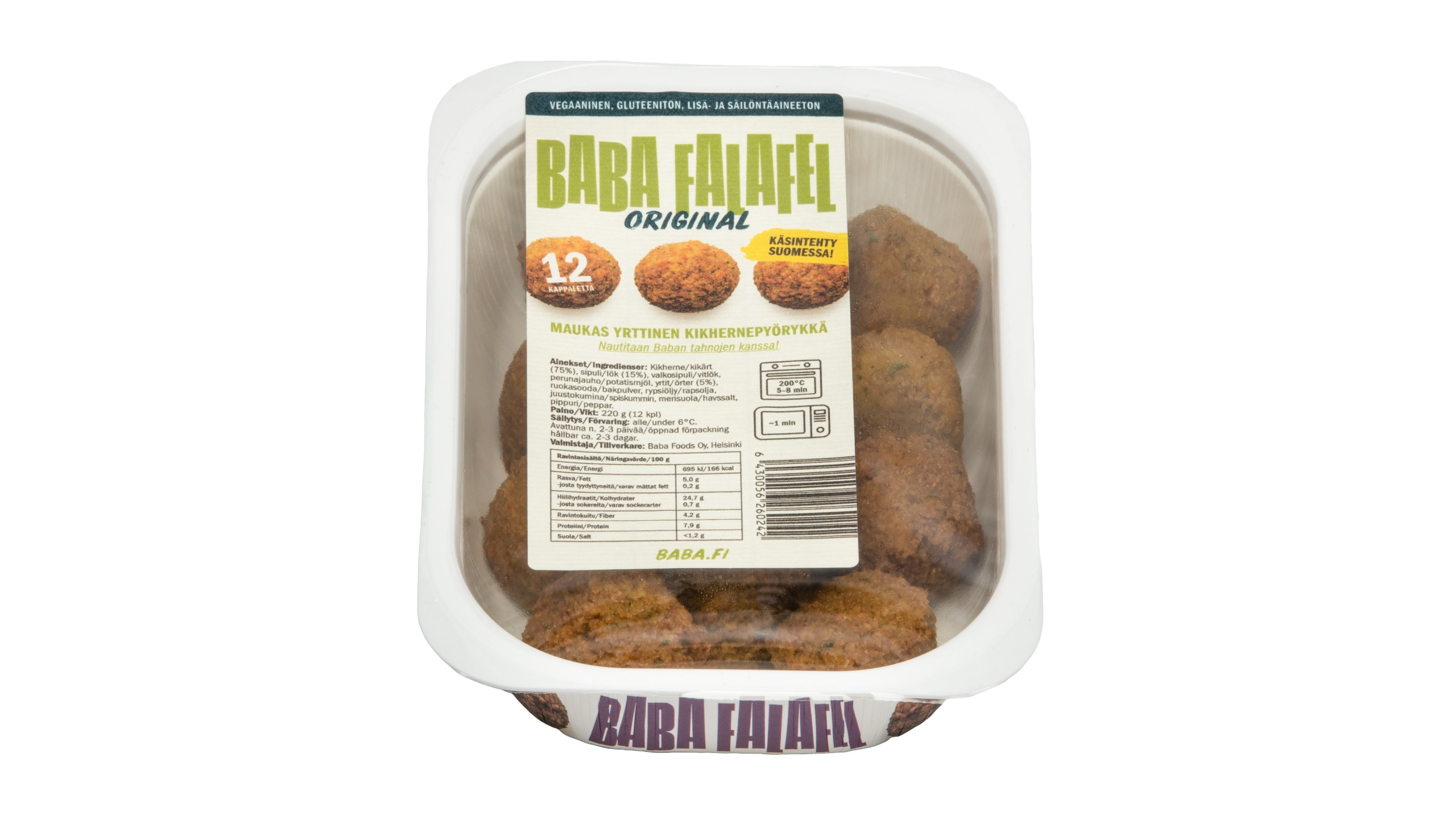 Baba Original Falafel 220g delivery from Foodora Market Niittykumpu in