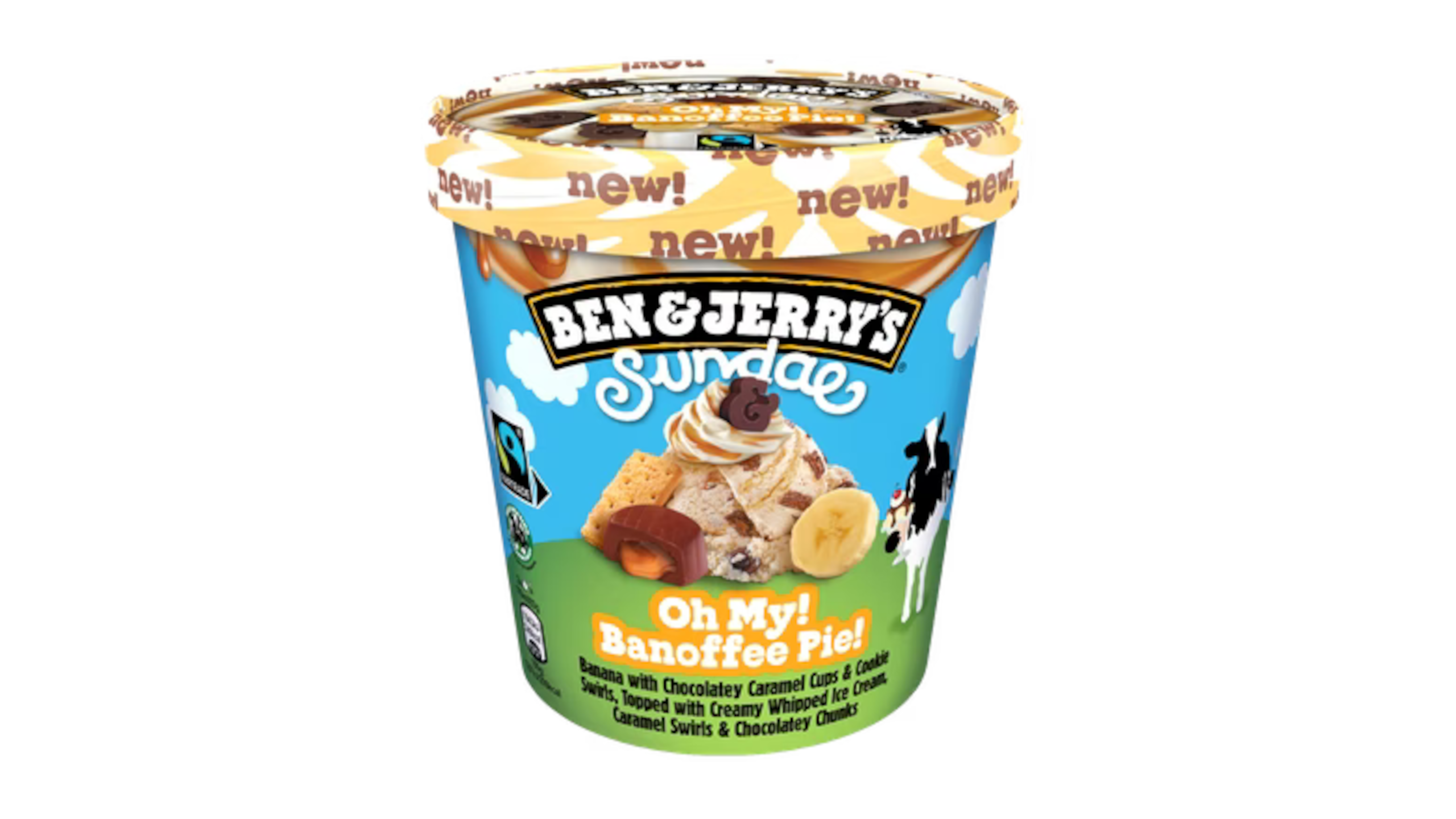 Ben & Jerry's Pint Sundae Oh My! Banoffee Pie! 427ml delivery from Foodora  Market Herttoniemi in