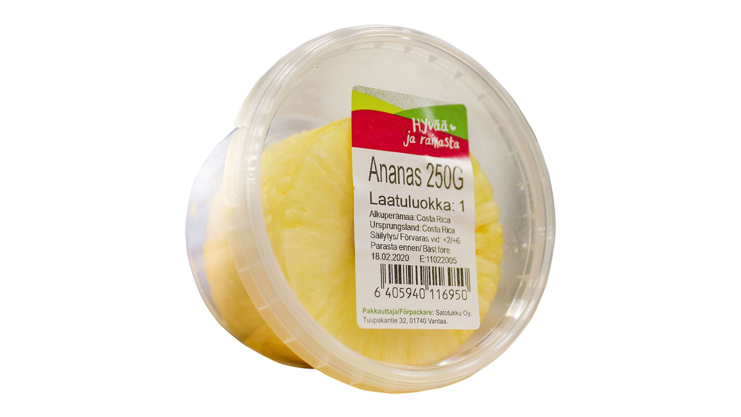 Peeled Pineapple 250g delivery from Foodora Market Turku in