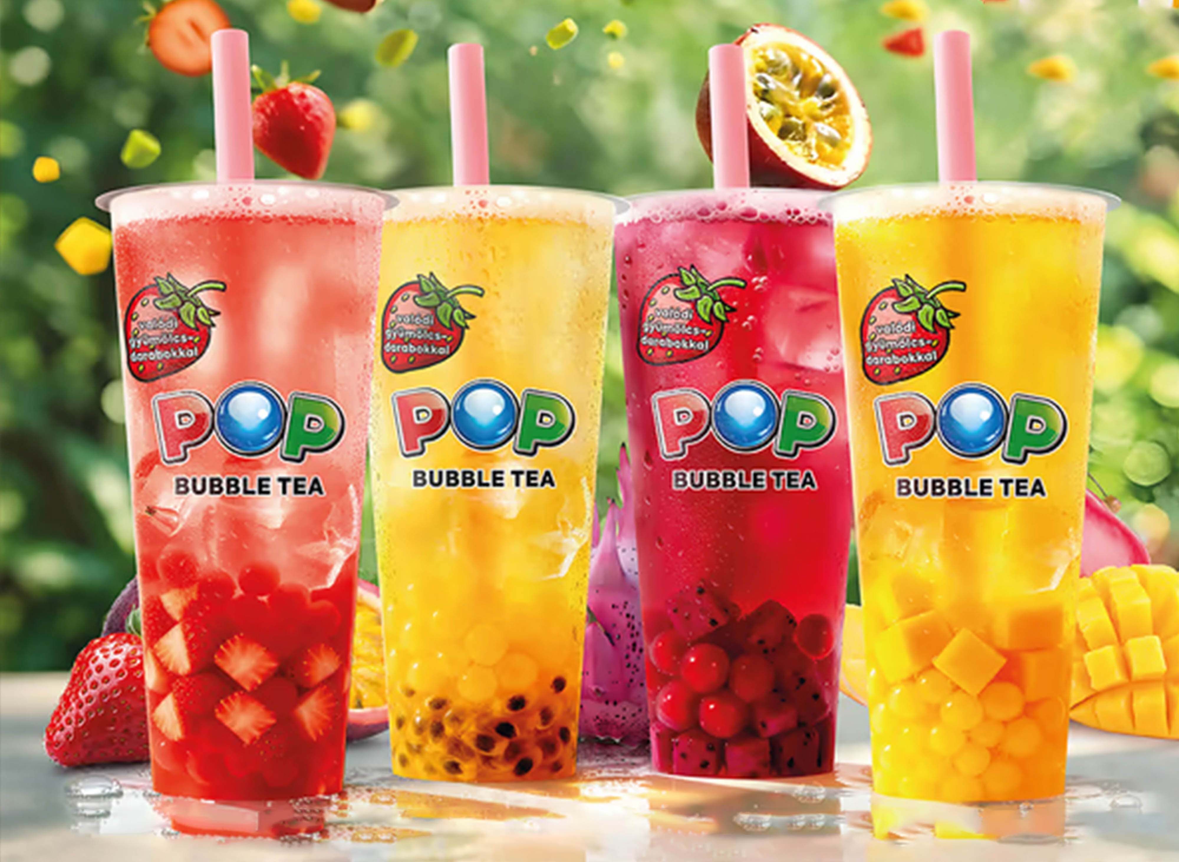 POP Bubble Tea I Veszprém vendor logo