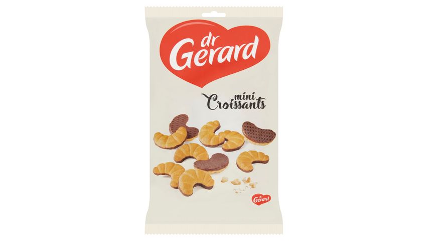 Dr Gerard Mini Croissants Crunchy Biscuit with Cocoa Glaze 165 g