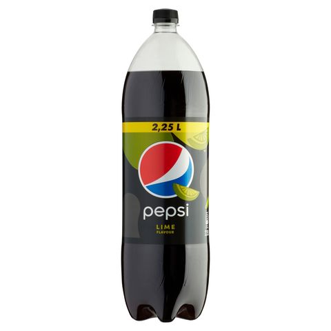 Pepsi Lime Cola Flavoured Energy-Free Carbonated Drink with Sweeteners 2,25 l