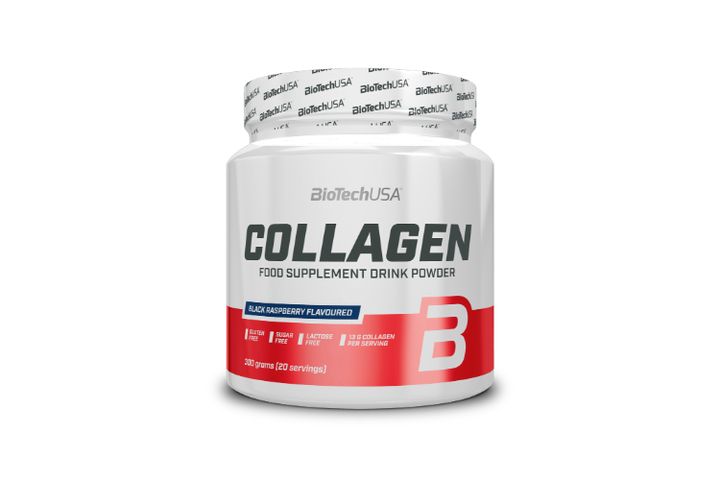 BioTechUSA Collagen 300 g fekete málna