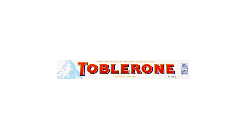 Toblerone White Chocolate with Honey & Almond Nougat | 100 g