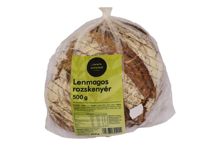 Aranycipó Linseed Rye Bread 500 g