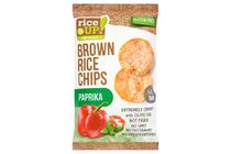 RiceUp! Eat Smart Brown Whole Grain Rice Chips with Paprika Flavour 60 g