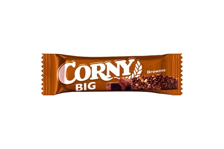 Corny BIG Milk Chocolate Coated Muesli Bar with Brownie 50 g