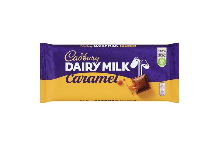 Cadbury családi tejcsokoládé karamellel töltve 180 g