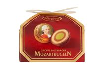 Mirabell Mozartkugeln Light and Dark Nut Cream and Marzipan Filled Dark Chocolate 2 pcs 34 g