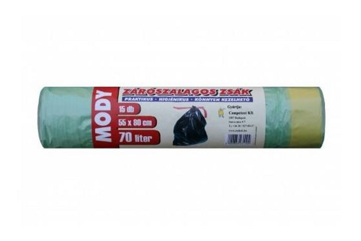 Mody garbage bag with sealing tape 70l