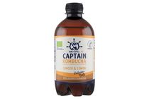 The Gutsy Captain Kombucha Naturally Fermented Living Green Tea with Ginger & Lemon 400 ml