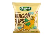 Biopont bio gluténmentes dragon flips kukorica snack valódi vaníliával 25 g