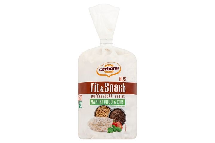 Cerbona Fit & Snack Puffed Rice Cake with Sunflower Seeds and Chia Seeds 90 g