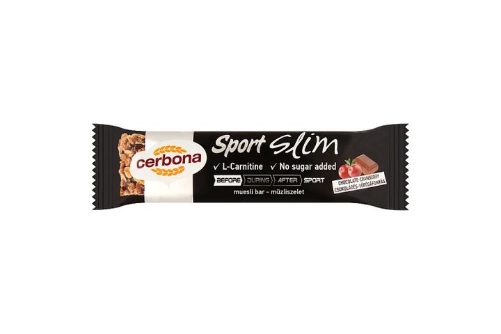 Cerbona Slim Chocolate-Cranberry Muesli Bar with L-Carnitine 35 g