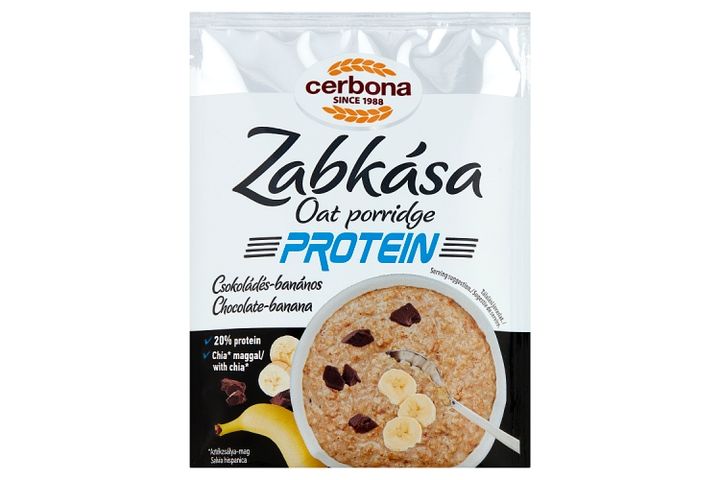 Cerbona Protein Chocolate-Banana Oat Porridge Rich in Protein with Sweeteners 60 g