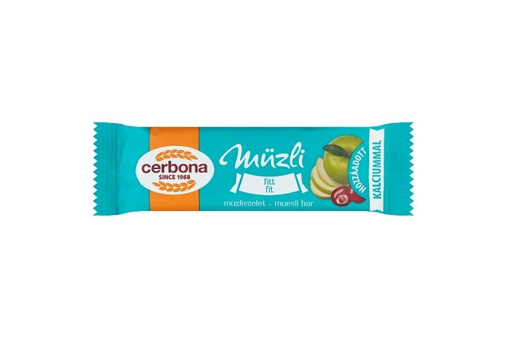 Cerbona Fitt Muesli Bar with Calcium Without Added Sugar with Sweetener 20 g