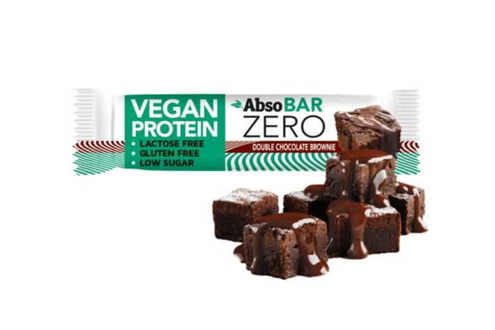 AbsoBar Zero Dupla csokoládés brownie ízesítésű vegán fehérje szelet 40 g