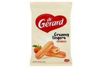 Dr Gerard Creamy Fingers sárgabarack ízű töltelékkel és tejszín �ízű krémmel töltött piskóta 170 g