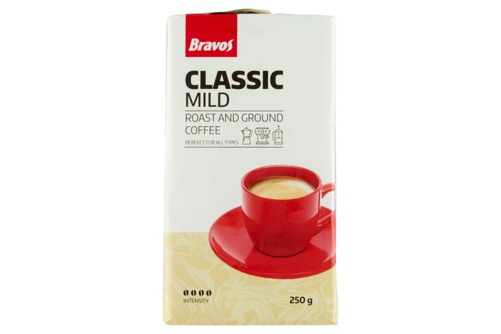 Bravos Classic Mild őrölt, pörkölt kávé 250 g