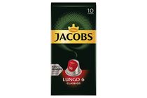 Jacobs Lungo 6 Classico őrölt-pörkölt kávé kapszulában 10 db 52 g