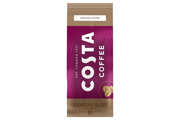 Costa Coffee Signature Blend Dark Roast Roasted Ground Coffee 200 g