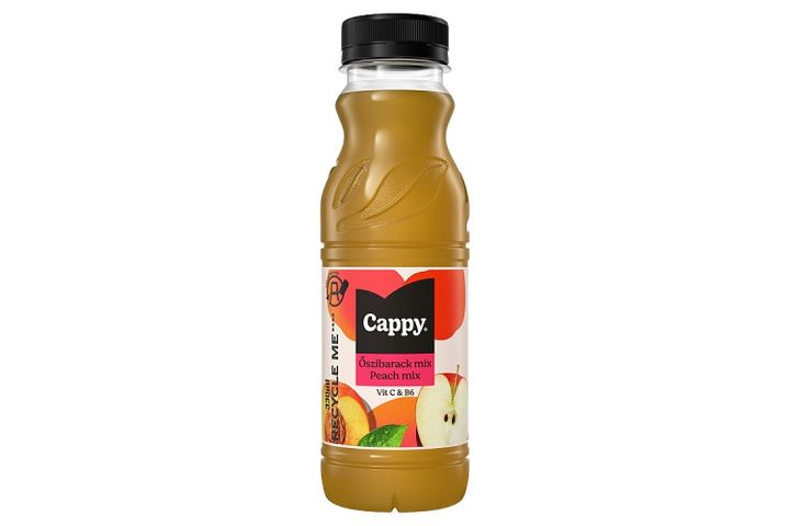 Cappy Őszibarack mix gyümölcsital őszibarackpüré és almalé sűrítményből 330 ml