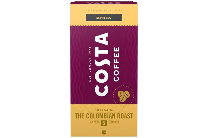 Costa Coffee Colombian Roast Espresso őrölt-pörkölt kávé kapszulában 10 db 57 g