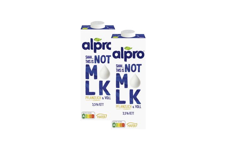 2 x Alpro zabital hozzáadott kalciummal és D-vitaminnal 3,5% zsírtartalommal 1 l