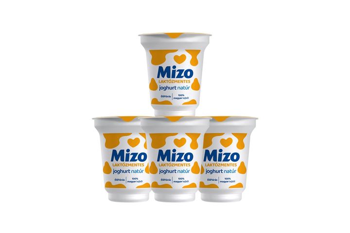 4 x Mizo élőflórás laktózmentes natúr joghurt 150 g