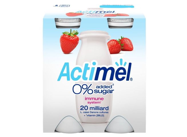 Danone Actimel eperízű sovány joghurtital édesítőszerekkel, B6- és D-vitaminnal 4 x 100 g (400 g)