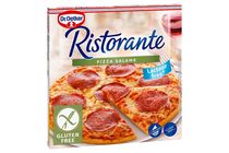 Dr. Oetker Ristorante Pizza Salame gyorsfagyasztott gluténmentes pizza sajttal és szalámival 315 g